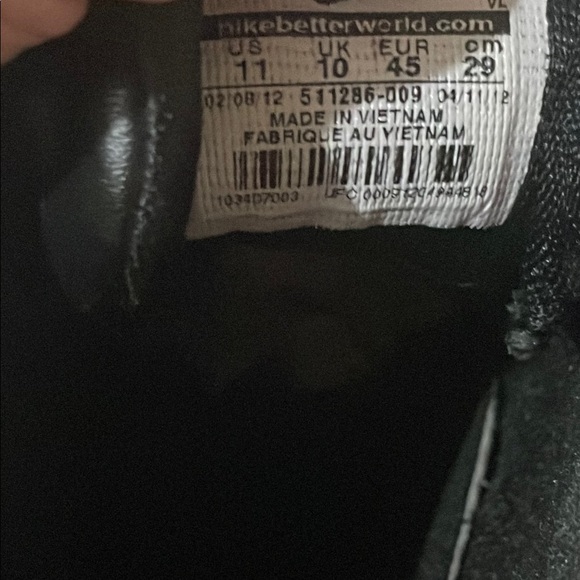 Nike Land Shark 2 Low Black and Silver Football Sports Cleats - Picture 5 of 6